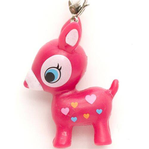 cute pink Bambi deer phone strap - Phone Charms