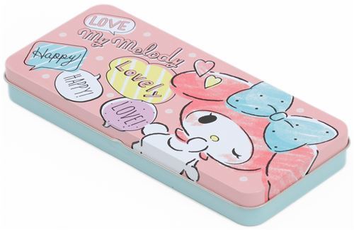 cute pink blue My Melody word pencil case tin case from Japan - modeS4u ...