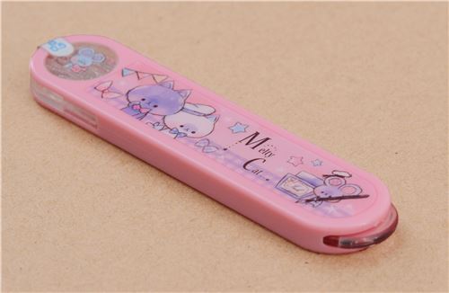 cute pink cat mouse star mechanical pencil refill set from Japan - modeS4u