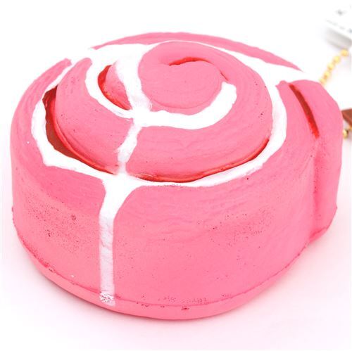 Cute Pink Cinnamon Roll Squishy Charm Kawaii Cafe De N Modes4u