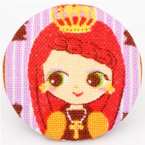 süsse Prinzessin Cosmo Knopf Stoffknopf Japan 1