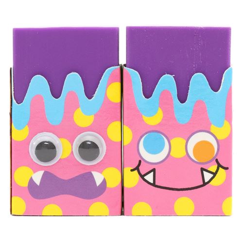 cute purple funny eye colorful monster scented eraser from Japan Cute