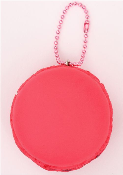 Adorable squishy  kawaii en forme de macaron rouge 2