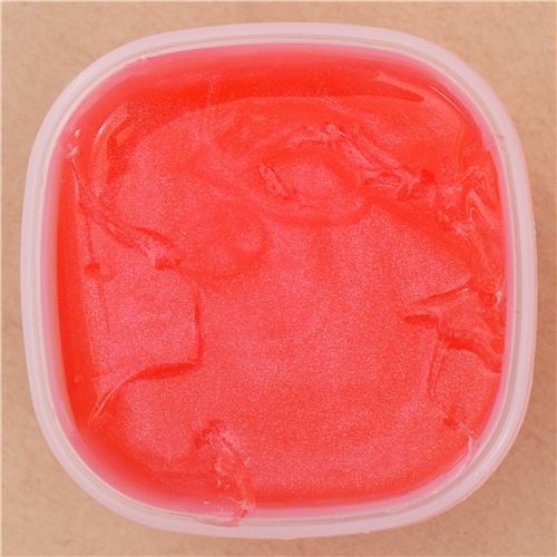 cute red slime with case kawaii mud clay jelly DIY - modeS4u