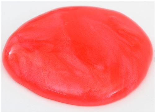 cute red slime with case kawaii mud clay jelly DIY - modeS4u