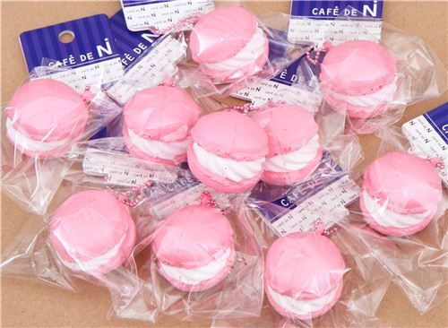 cute small pale pink macaron squishy Cafe de N  4