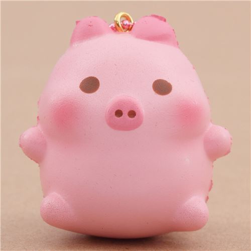 Lindo Colgante Squishy Defectuoso Cerdito Rosa Perfumado De Puni Maru