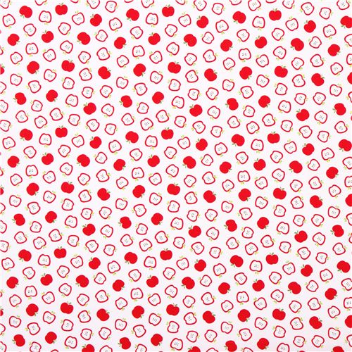 s��er wei�er Apfel Stoff von Timeless Treasures USA 2