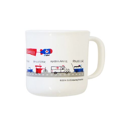 cute white vehicle taxi police plastic cup by Fortissimo from Japan 3