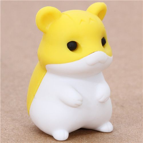 cute yellow hamster eraser from Japan by Iwako modeS4u