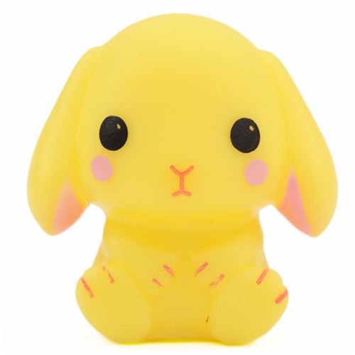 cute yellow rabbit squeeze squeak toy from Japan Amuse Animal Squishy Squishies Kawaii