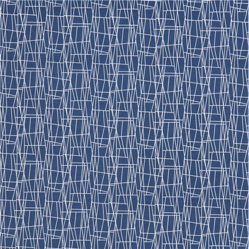 dark blue Michael Miller fabric white line assorted shape Atomic Web 2