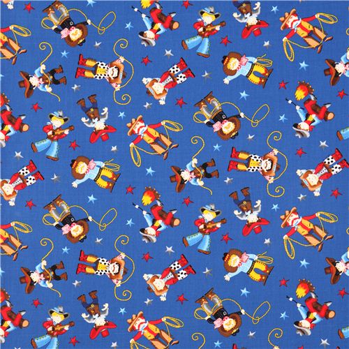 dark blue cowboy fabric Timeless Treasures USA 2