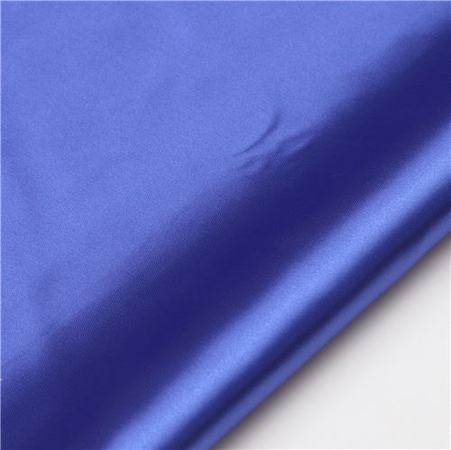 dark blue solid polyester satin fabric by Kokka Japan Fabric by Kokka ...