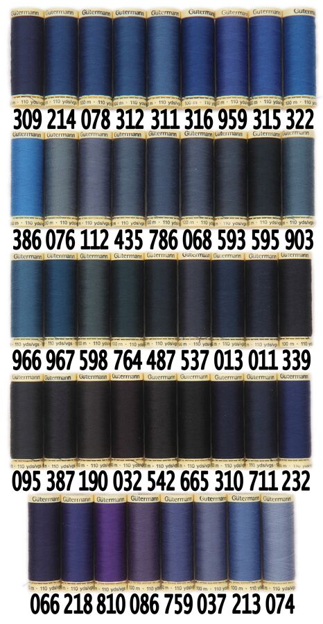 Gutermann Sew-All Thread - cobalt blue - Sew Vintagely