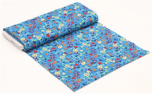 dark blue with colorful robot tool star Bot Boy by Michael Miller USA 3