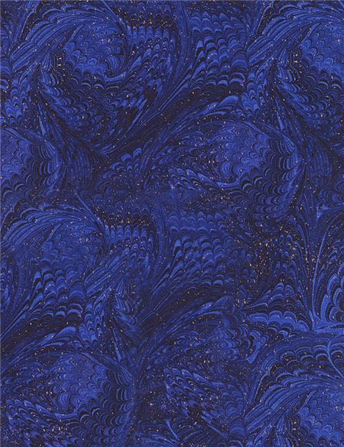 dark blue with gold metallic embellishment fabric by Timeless Treasures