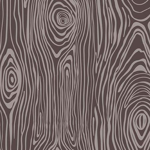 dark brown Riley Blake taupe tree wood ring fabric Knock On Wood Fabric