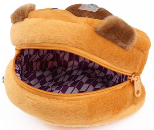 dark brown ear brown pouch Mameshiba San Kyodai dog plush toy from Japan 3