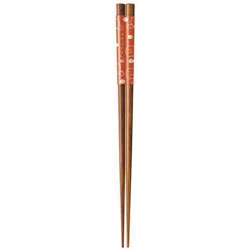 dark brown wooden Sumikkogurashi shy animals Chopsticks red cream spots