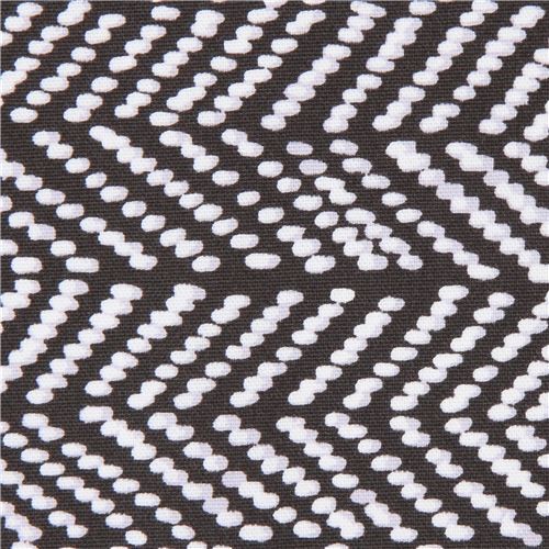 black canvas organic fabric by Cloud 9 with herringbone pattern Fabric