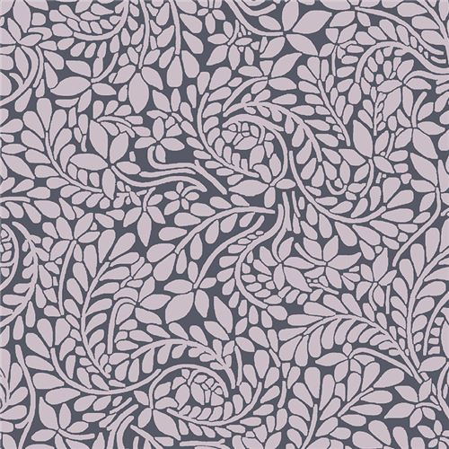 dark grey fabric with mauve vine pattern by Liberty Fabrics Fabric