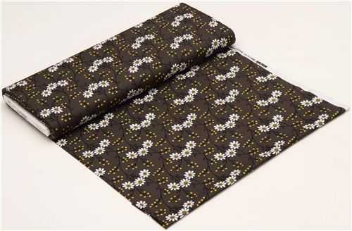 dark grey flower fabric Michael Miller USA 3