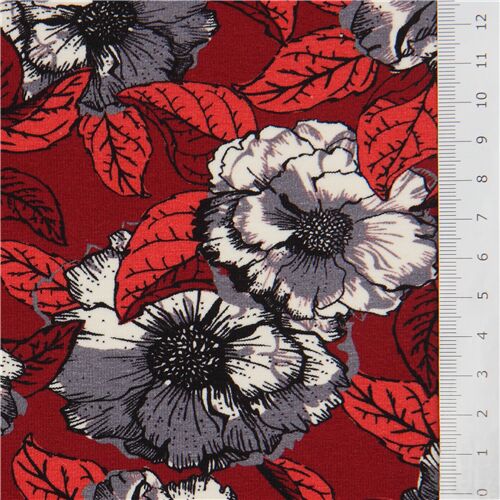 vintage floral knit fabric