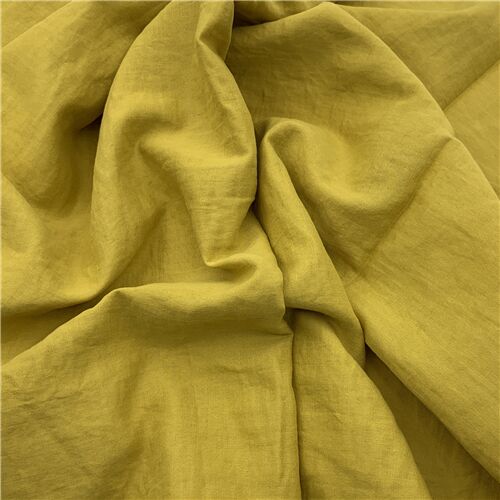 double gauze fabric from Japan in mustard yellow modeS4u