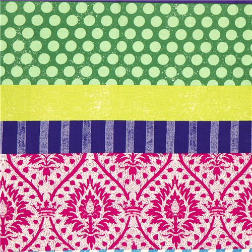 echino canvas fabric black zebras & stripes Japan 2