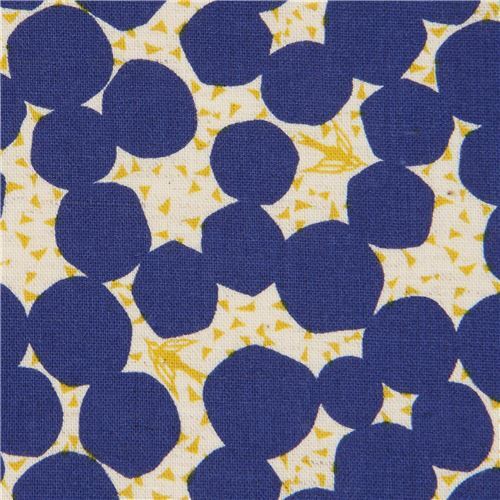 echino linen cotton sheeting laminate fabric in natural color with blue ...
