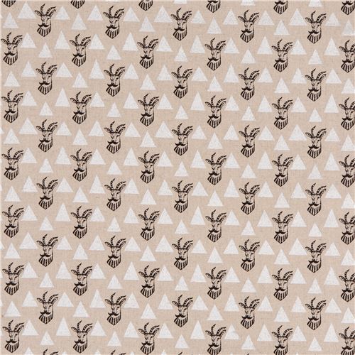 echino natural color canvas laminate fabric antelope silver metallic from Japan 2