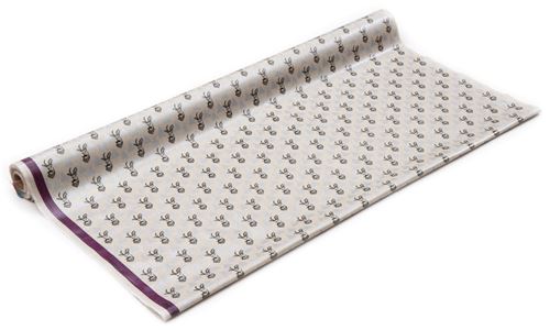 echino natural color canvas laminate fabric antelope silver metallic from Japan 3