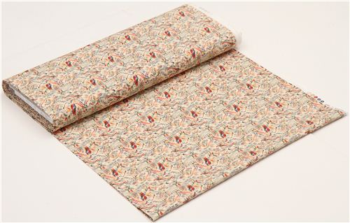ecru crane fabric by Timeless Treasures USA 3