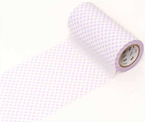 extra wide mt Casa Washi Tape 10cm lilac dots deco tape - Washi Tapes ...