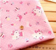 Cute Hello Kitty Fabric from Sanrio Japan 0.5m