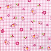 Cute Bunny Cherry Fabric kawaii Japan