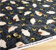 grey Halloween Jo-Ann fabric ghosts pumpkin half yard