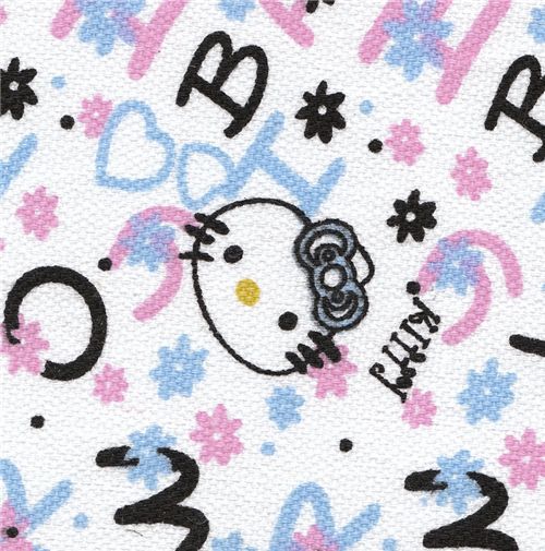 Stoff kawaii Hello Kitty Stoff kawaii fabric cute Hello Kitty