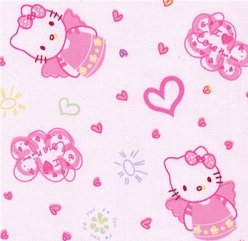 Stoff kawaii Hello Kitty Angel Stoff kawaii fabric cute Hello Kitty Angel Engel