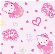 Pink Kawaii Fabric with Hello Kitty as an Angel 1m - modeS4u