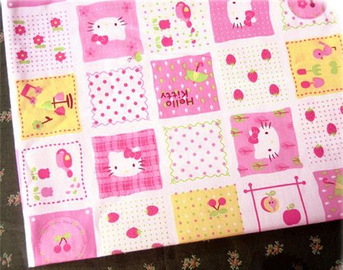 kawaii cute hello kitty japanese fabric Sanrio Stoff Japan