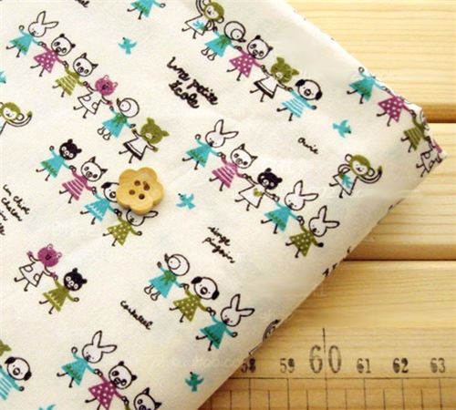 kawaii cute animal kids fabric children Tierkinder Stoff Tiere panda