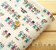 Kawaii Animal Kids Fabric Panda Monkey Dog
