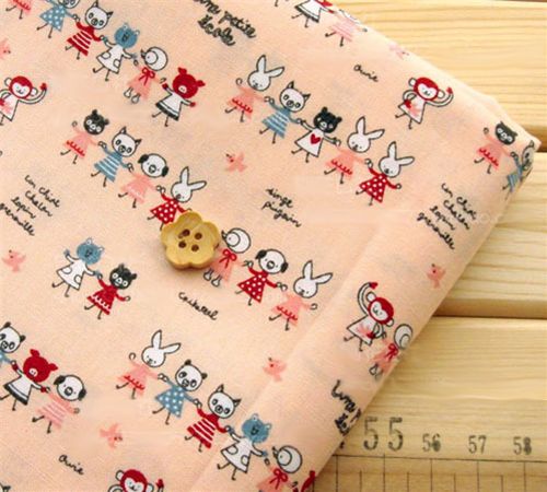 kawaii cute animal kids fabric children Tierkinder Stoff Tiere panda