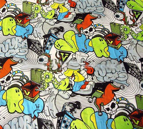 skull fabric scene skull fabric bones crossbones Totenkopf Stoff Totenköpfe emo Rockabilly