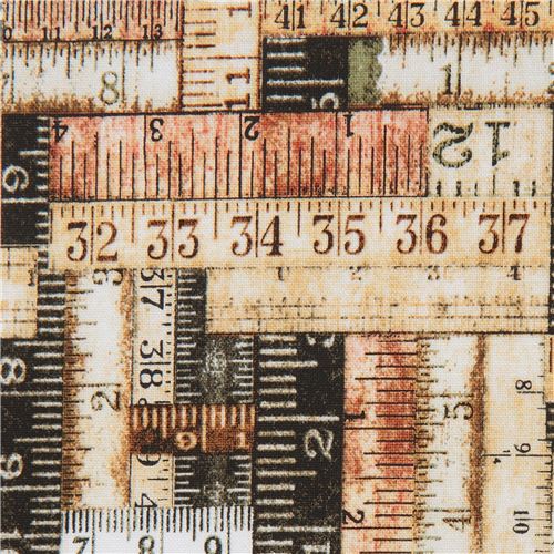 fabric with measuring tape Quilting Treasures modeS4u