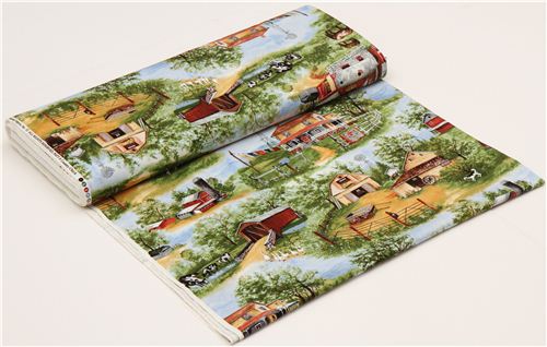 farm with animals fabric by Timeless Treasures USA 3