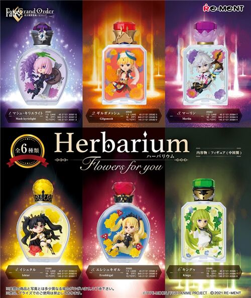 flower herbarium miniatures pink jewel top Fate Grand Order Merlin silver hair 4