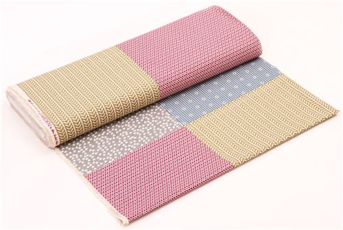 flower patchwork canvas fabric Garden by Kokka from Japan  3